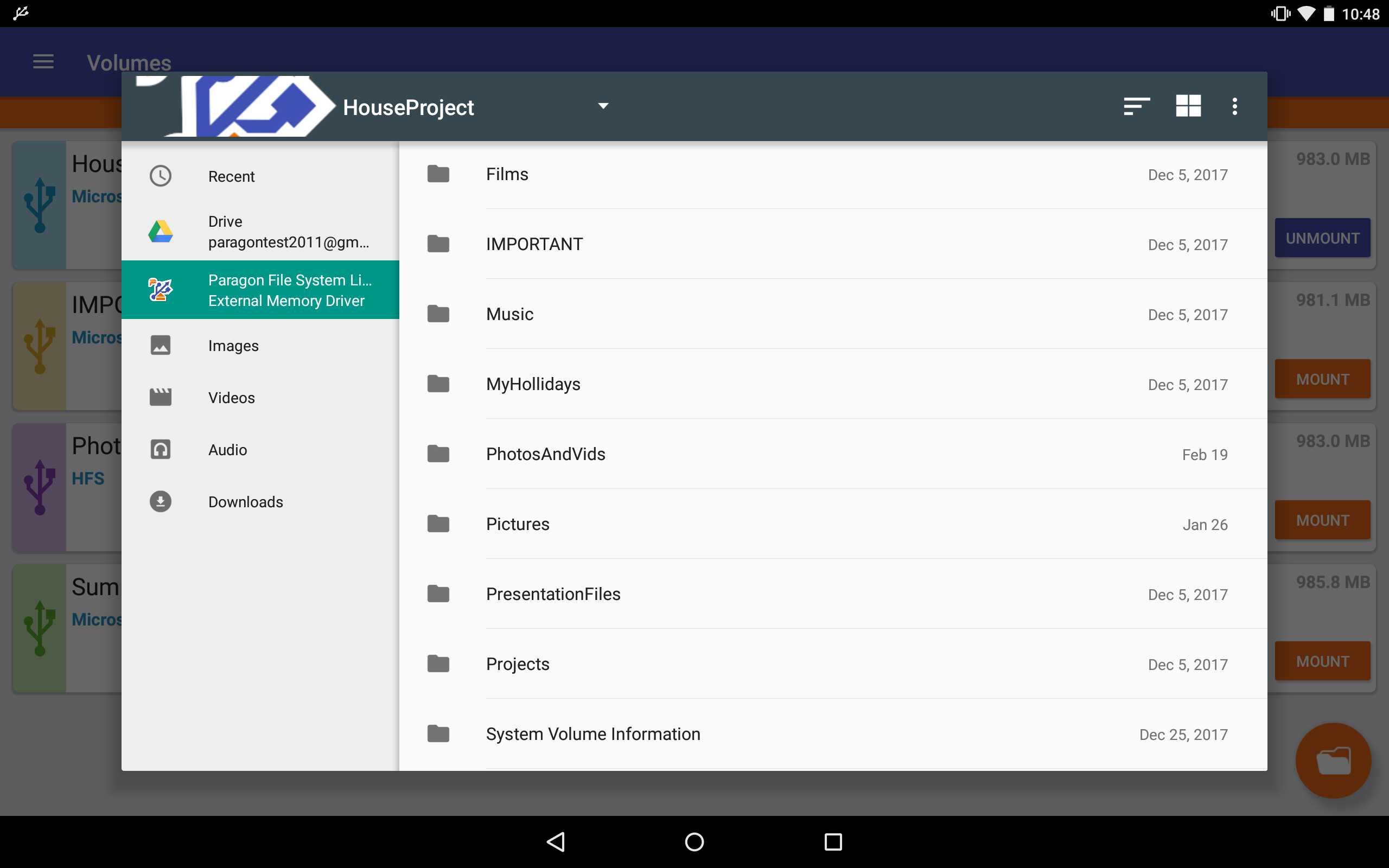 Open File System Android